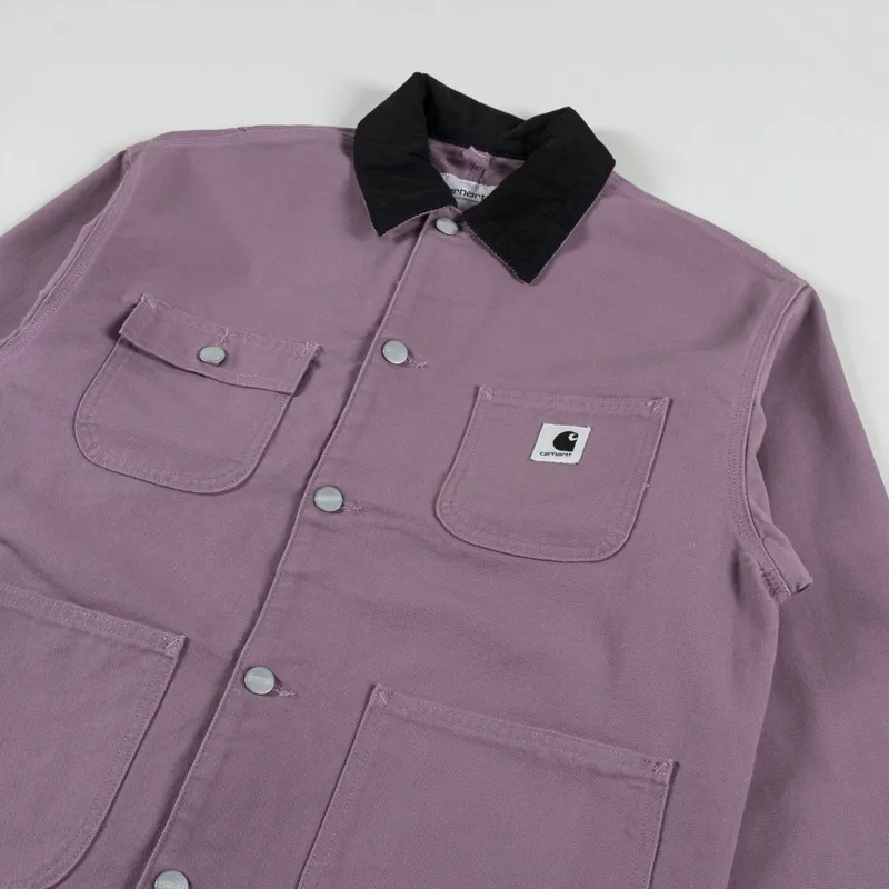 Carhartt WIP Womens OG Michigan Coat Daphne Black Rinsed-4