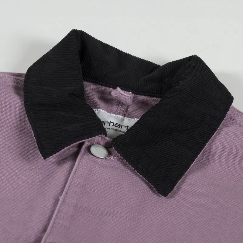 Carhartt WIP Womens OG Michigan Coat Daphne Black Rinsed-6