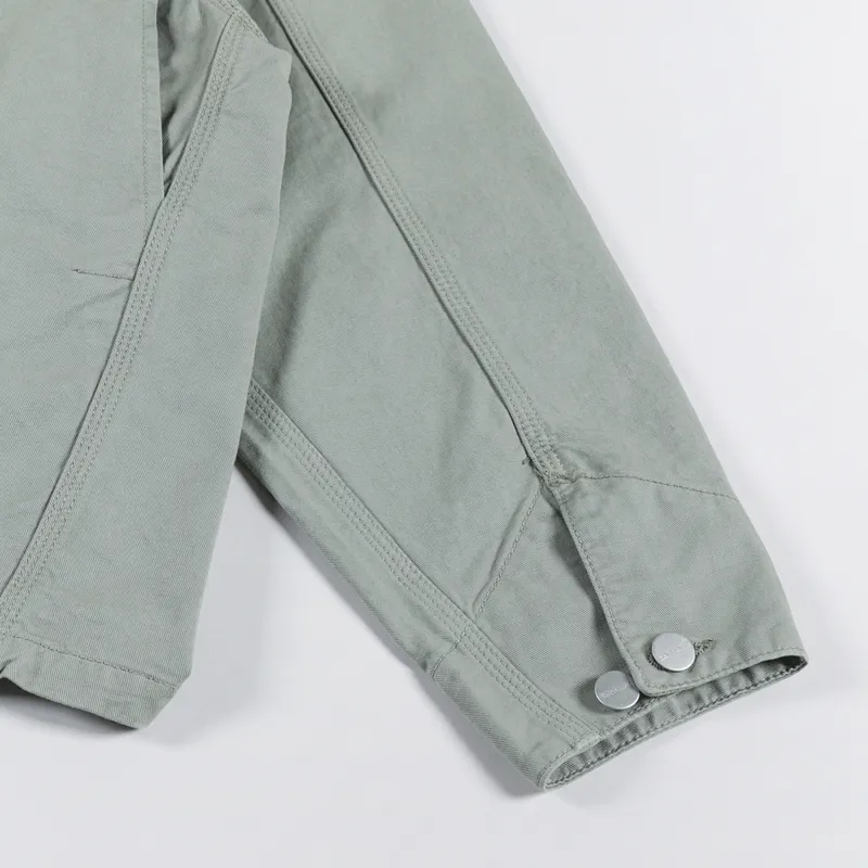 Carhartt WIP Womens OG Michigan Coat Yucca Green Newcomb Drill