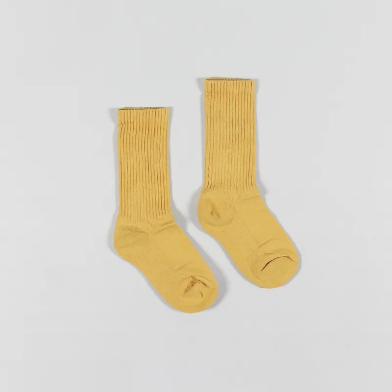 Colorful Standard Womens Organic Active Sock Burned Yellow