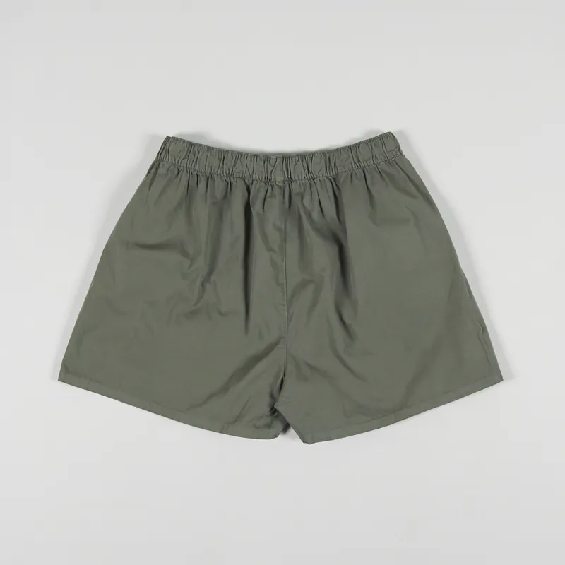Colorful Standard Womens Organic Twill Shorts Dusty Olive-3