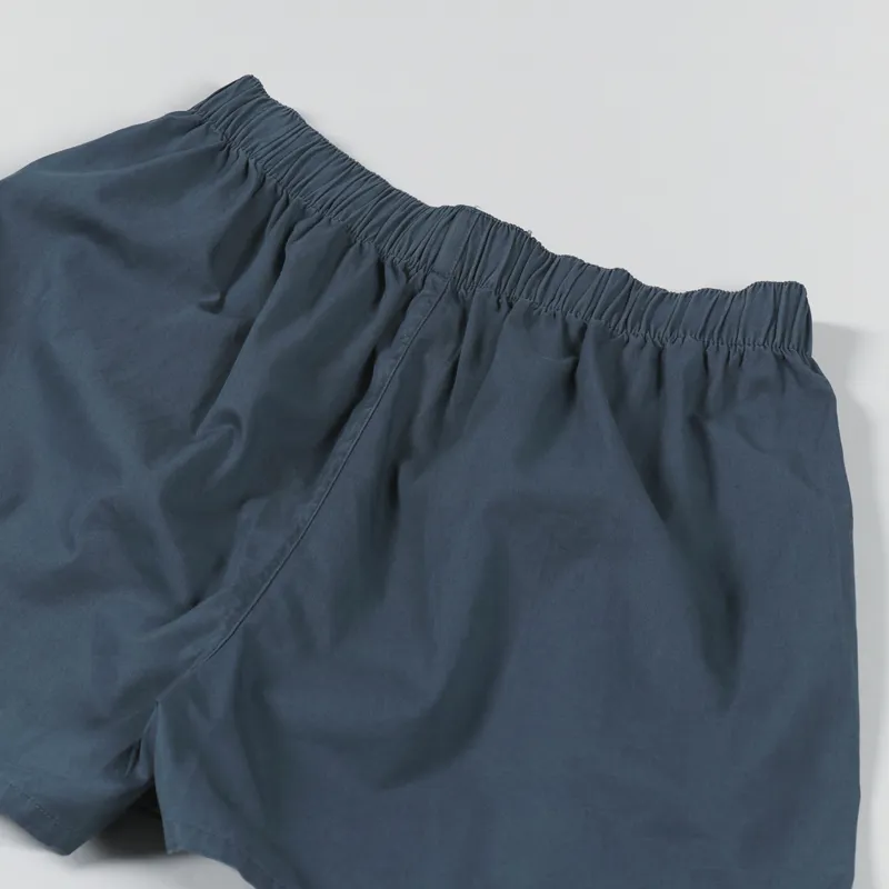 Colorful Standard Womens Organic Twill Shorts Petrol Blue-4