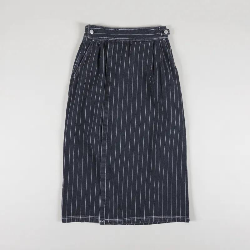 Carhartt WIP Womens Orlean Skirt Stripe Black White-1