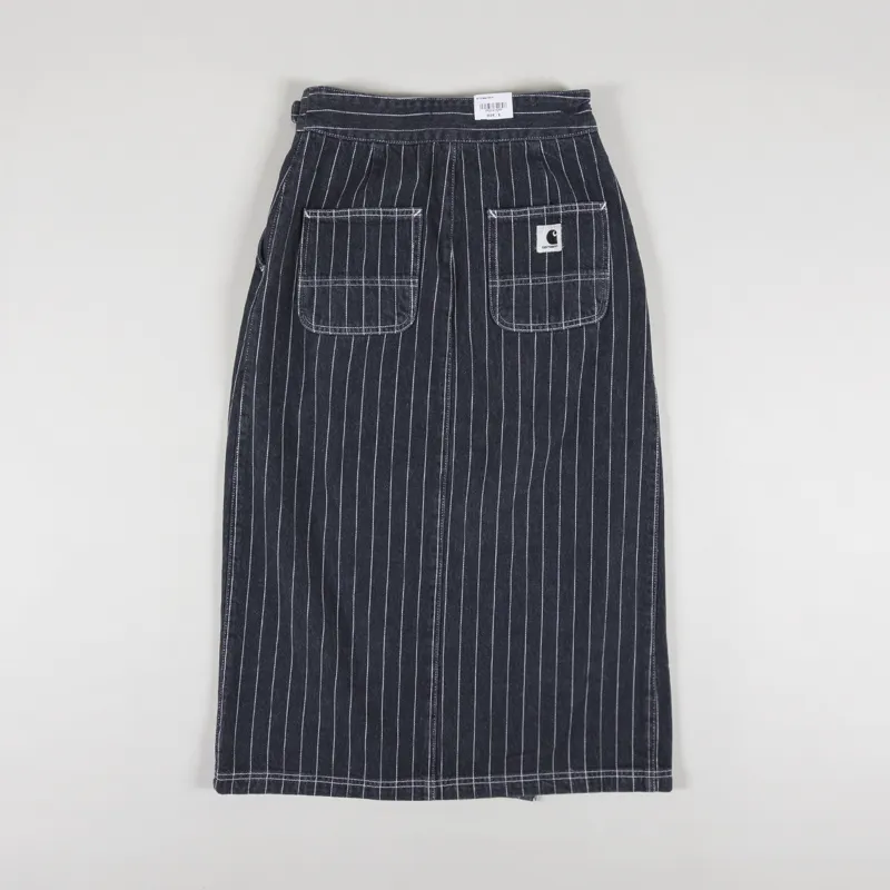 Carhartt WIP Womens Orlean Skirt Stripe Black White