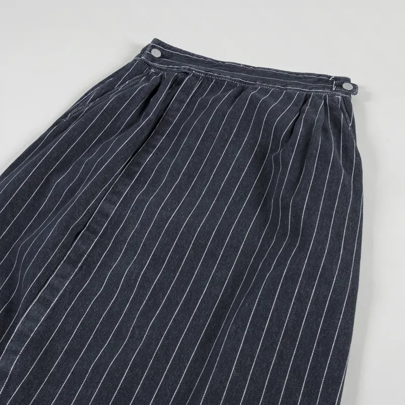 Carhartt WIP Womens Orlean Skirt Stripe Black White-7