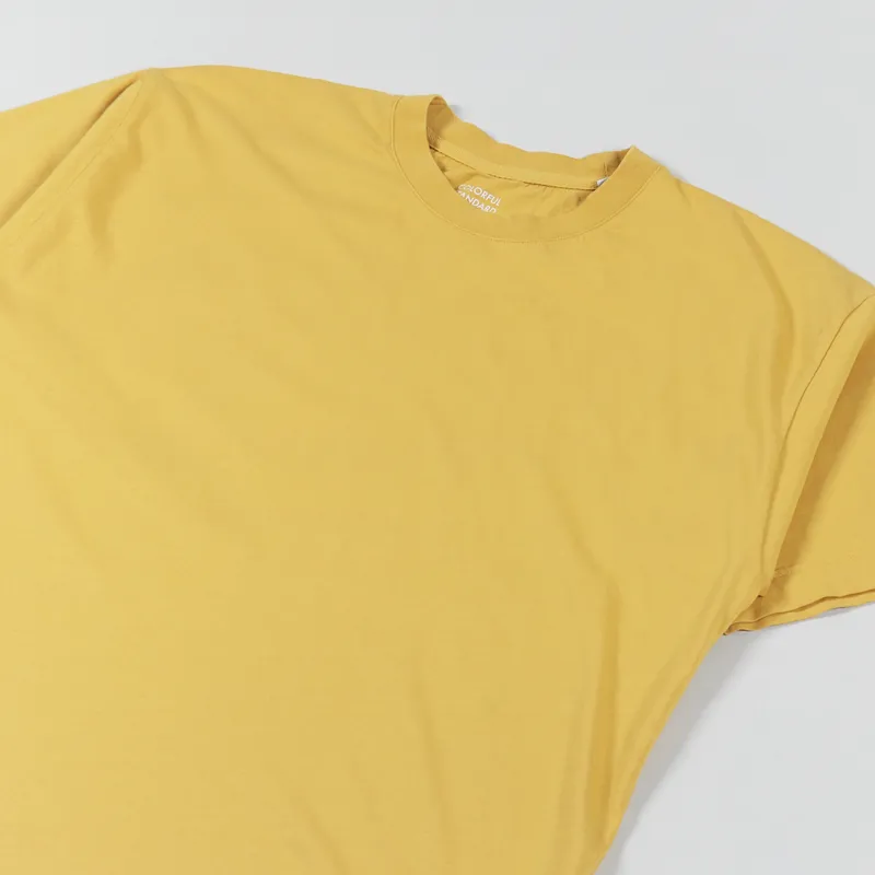 Colorful Standard Womens Oversized Organic T Shirt Burned Yellow-3