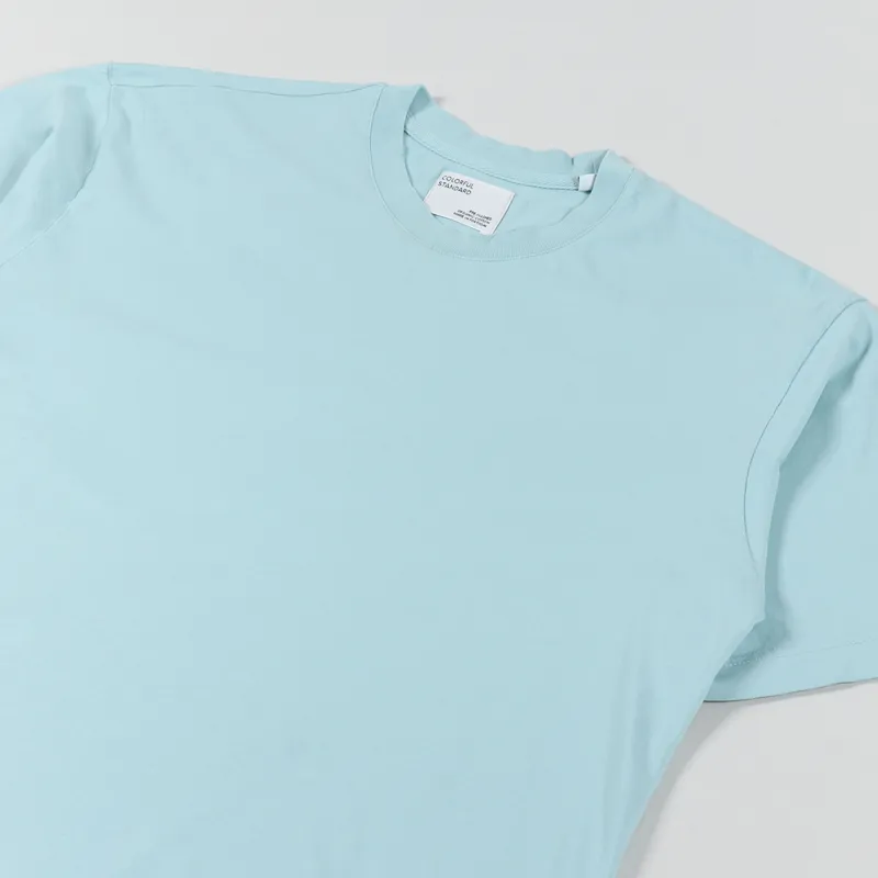 Colorful Standard Womens Oversized Organic T Shirt Teal Blue-3