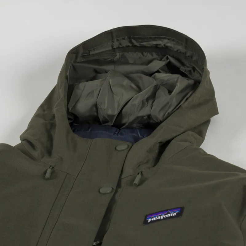 Patagonia Womens Pine Bank 3-in-1 Parka Basin Green-13