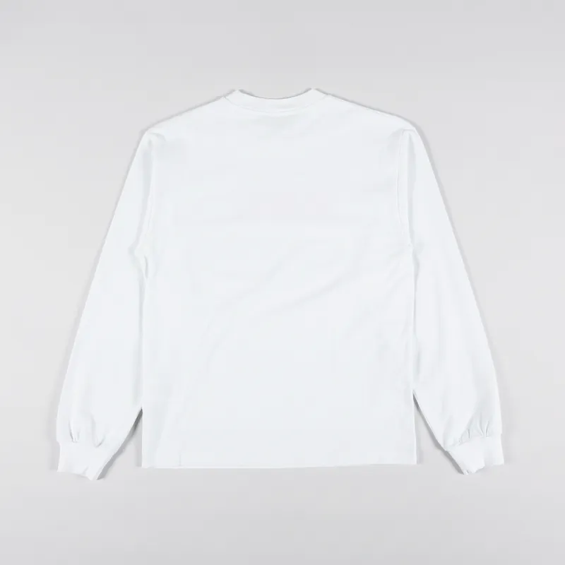 Aries Womens Problemo Supremo Long Sleeve T Shirt White-3