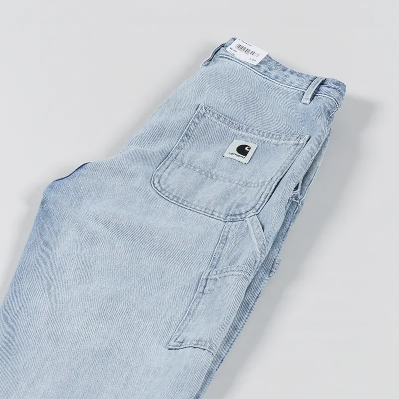 Carhartt WIP Womens Pierce Pant Blue Light Stone Washed-5
