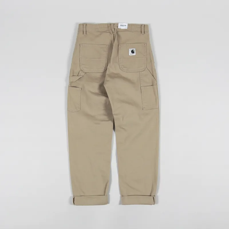 Carhartt WIP Womens Pierce Pants Dusty Hamilton Brown Rinsed