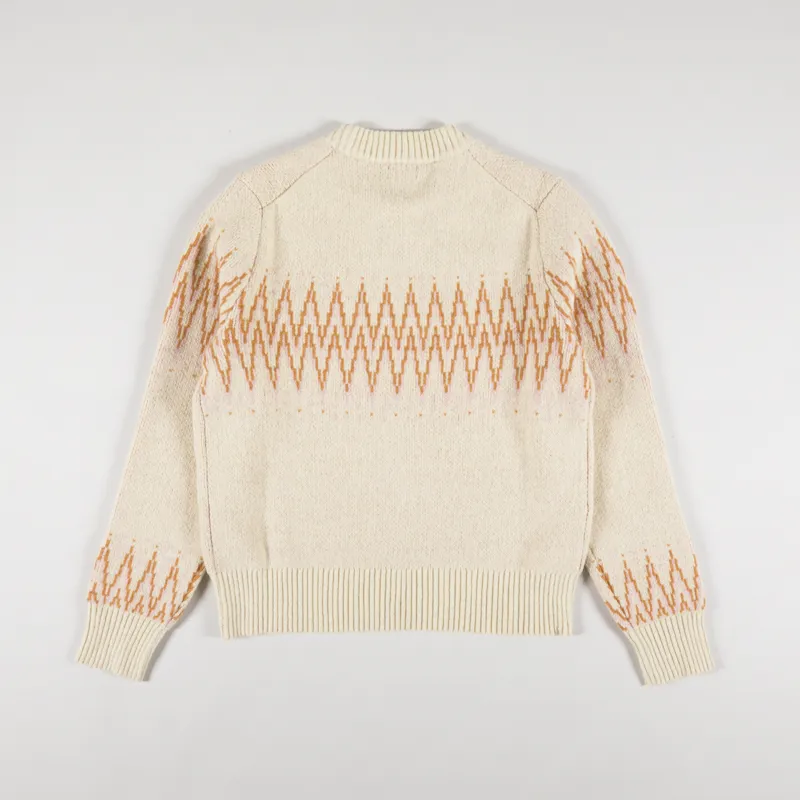 Patagonia Womens Recycled Wool Blend Crew Sweater Sea Song Natural-4