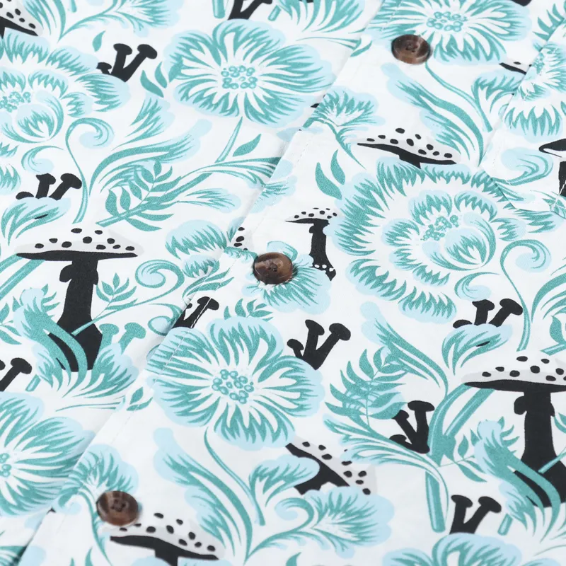 Dickies Womens Roseburg Short Sleeve Shirt Cloud Floral-4