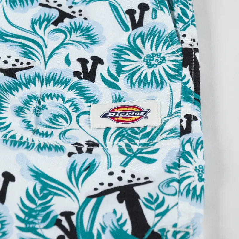 Dickies Womens Roseburg Shorts Cloud Floral-5