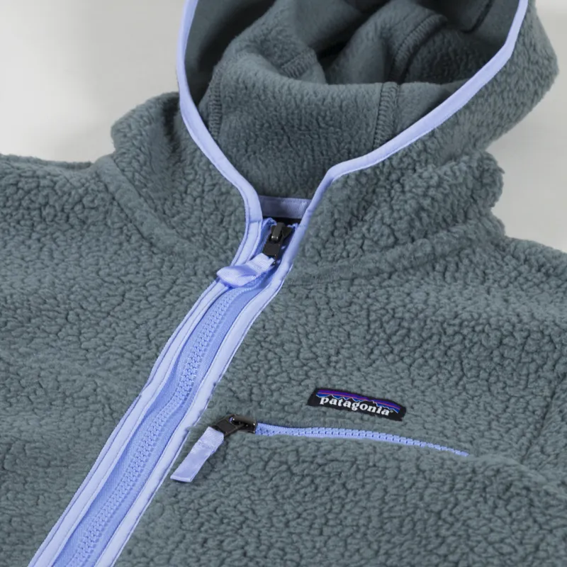 Patagonia Womens Retro Pile Fleece Hoody Nouveau Green-3