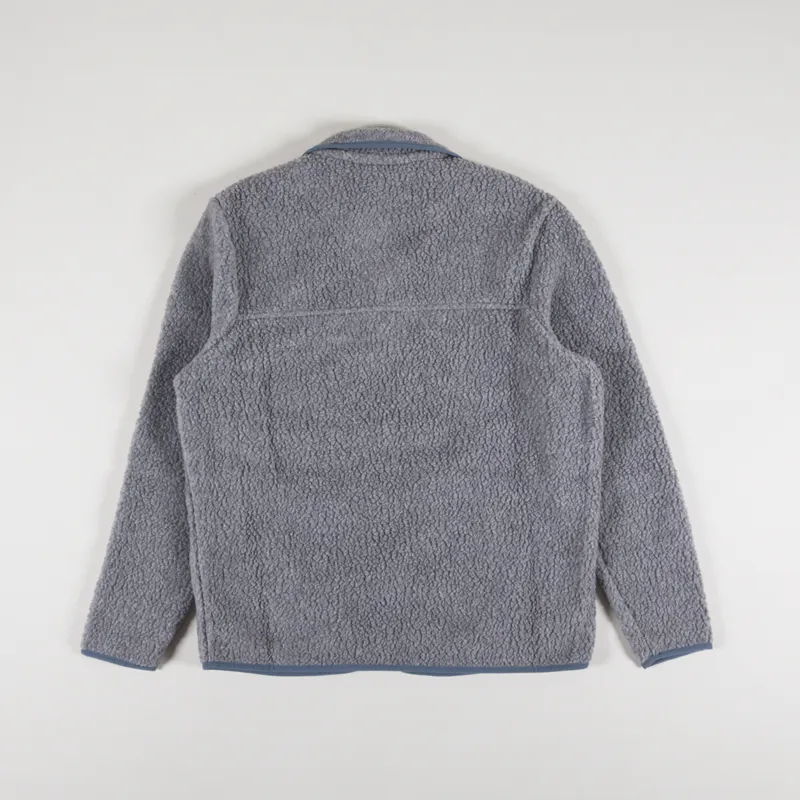 Patagonia Womens Retro Pile Fleece Jacket Salt Grey Light Plume Grey-5