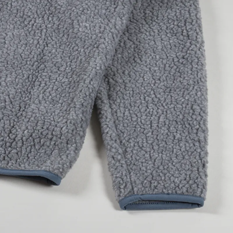 Patagonia Womens Retro Pile Fleece Jacket Salt Grey Light Plume Grey-11