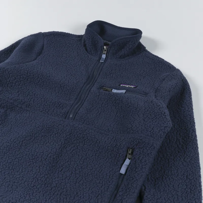 Patagonia retro sales pile pullover navy
