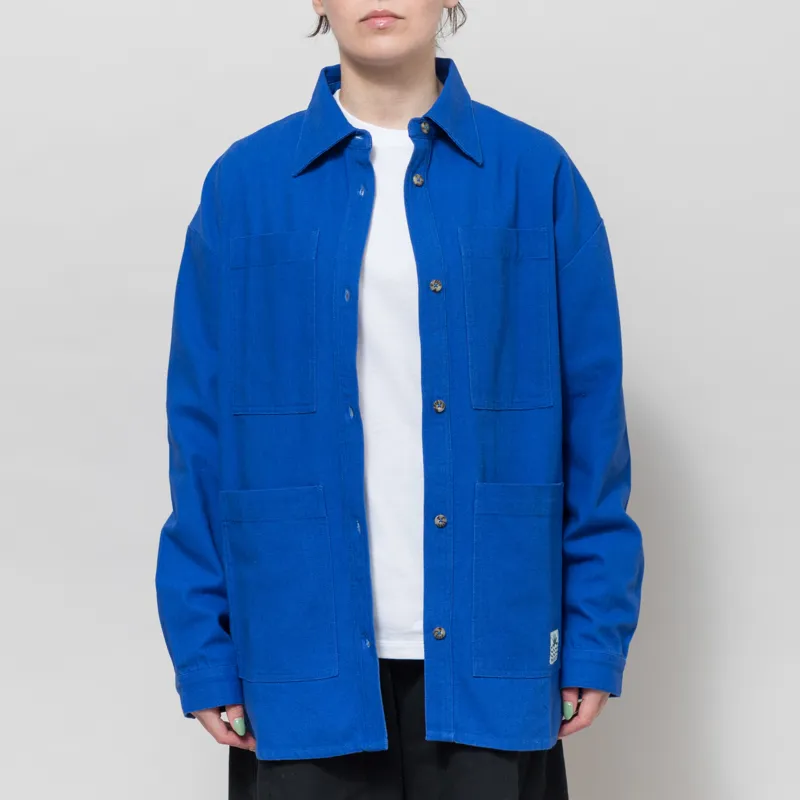 L.F. Markey Womens Wright Overshirt Cobalt-1