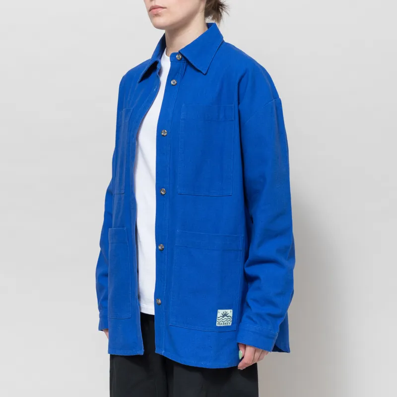 L.F. Markey Womens Wright Overshirt Cobalt