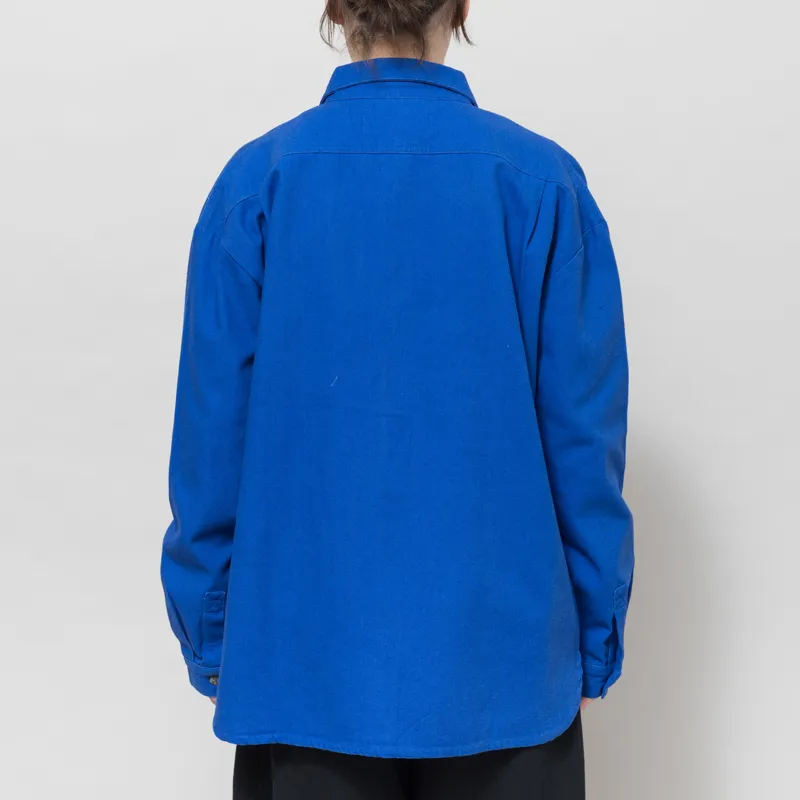 L.F. Markey Womens Wright Overshirt Cobalt-2