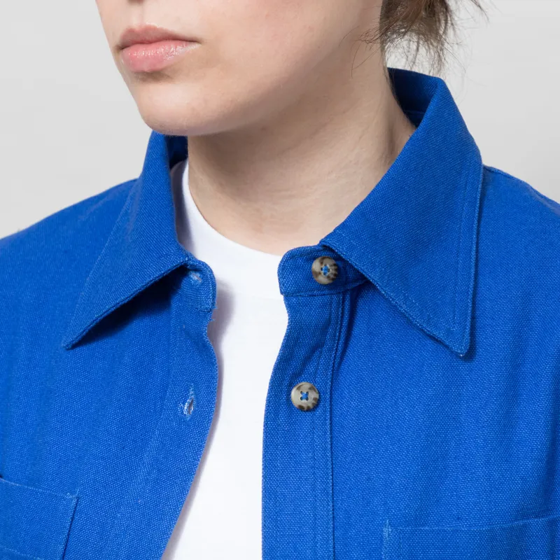 L.F. Markey Womens Wright Overshirt Cobalt-3