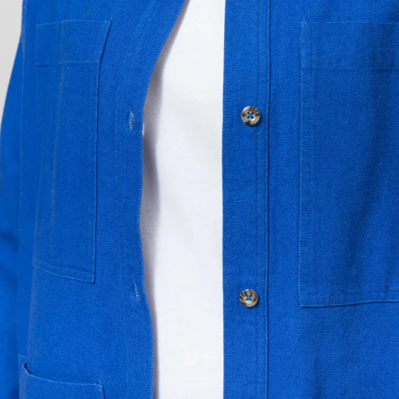 L.F. Markey Womens Wright Overshirt Cobalt-4