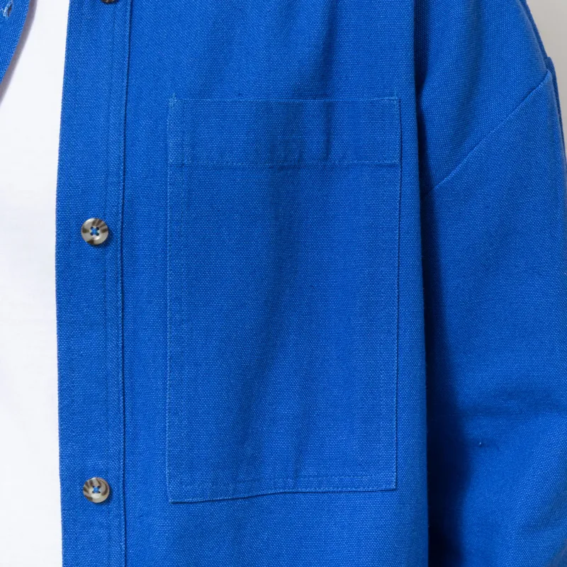 L.F. Markey Womens Wright Overshirt Cobalt-5