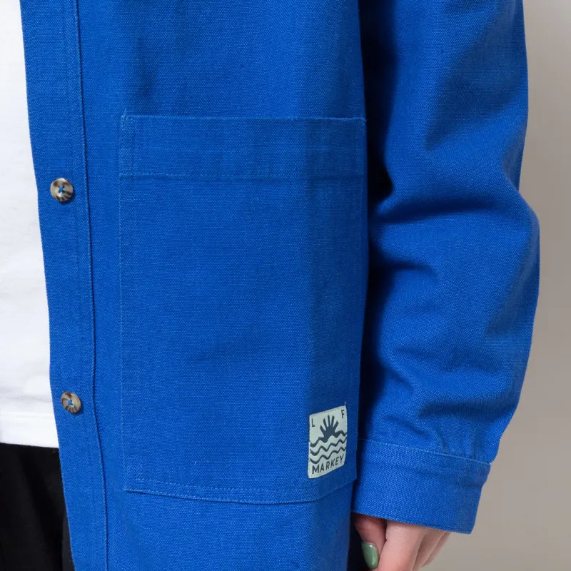 L.F. Markey Womens Wright Overshirt Cobalt-6