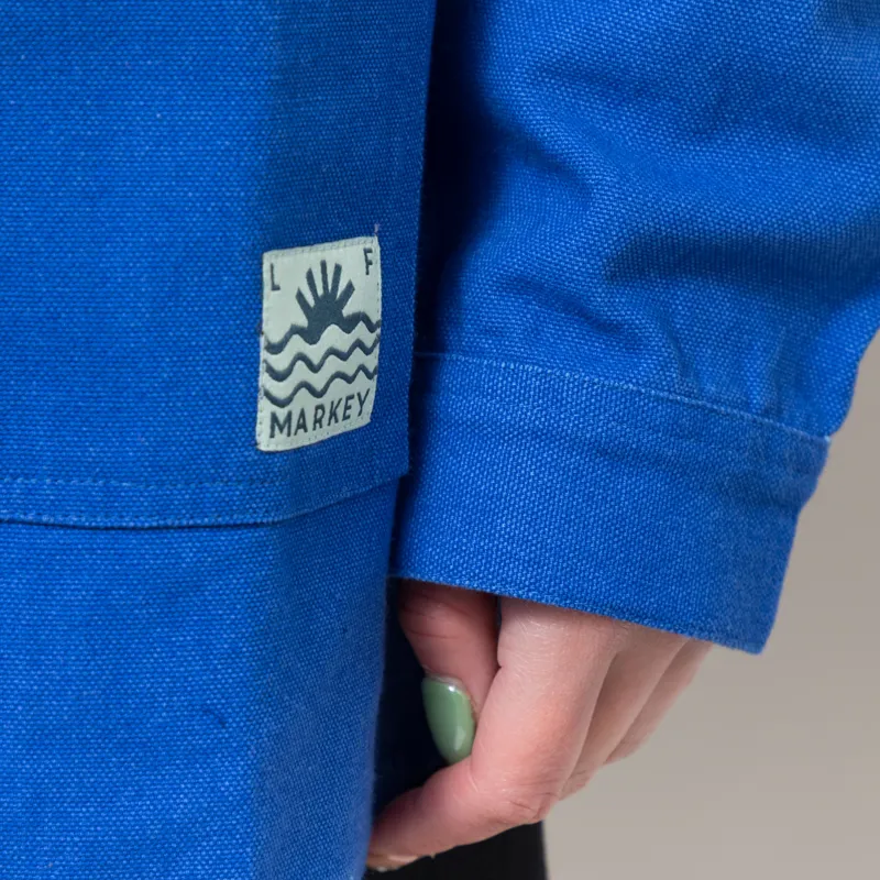 L.F. Markey Womens Wright Overshirt Cobalt-7