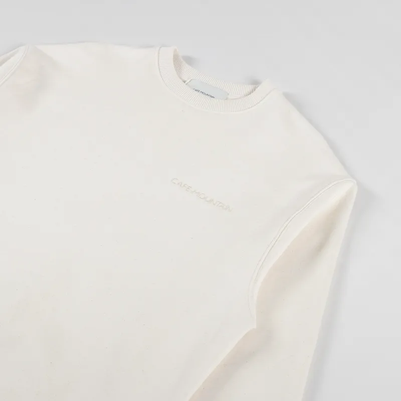 Cafe Mountain Warm Up Crew Sweat Natural-2