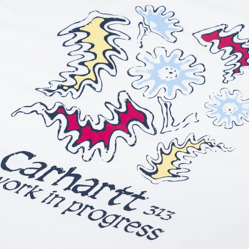 Carhartt WIP Womens Splash T Shirt White-6
