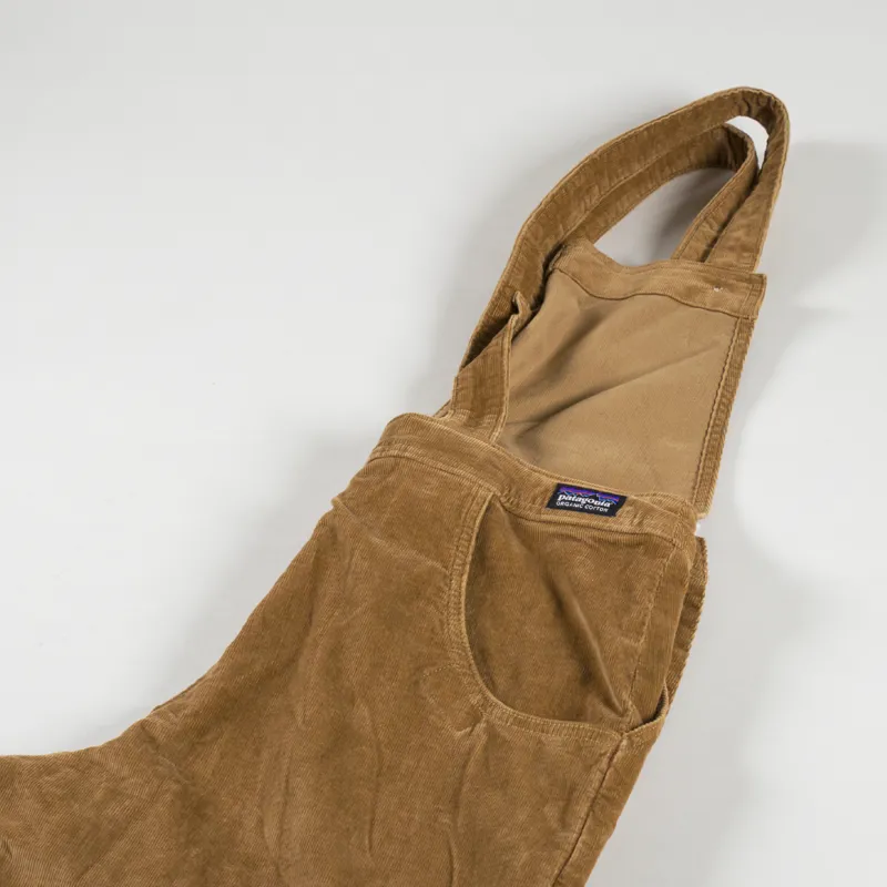 Patagonia Womens Stand Up Cropped Corduroy Overalls Nest Brown-8