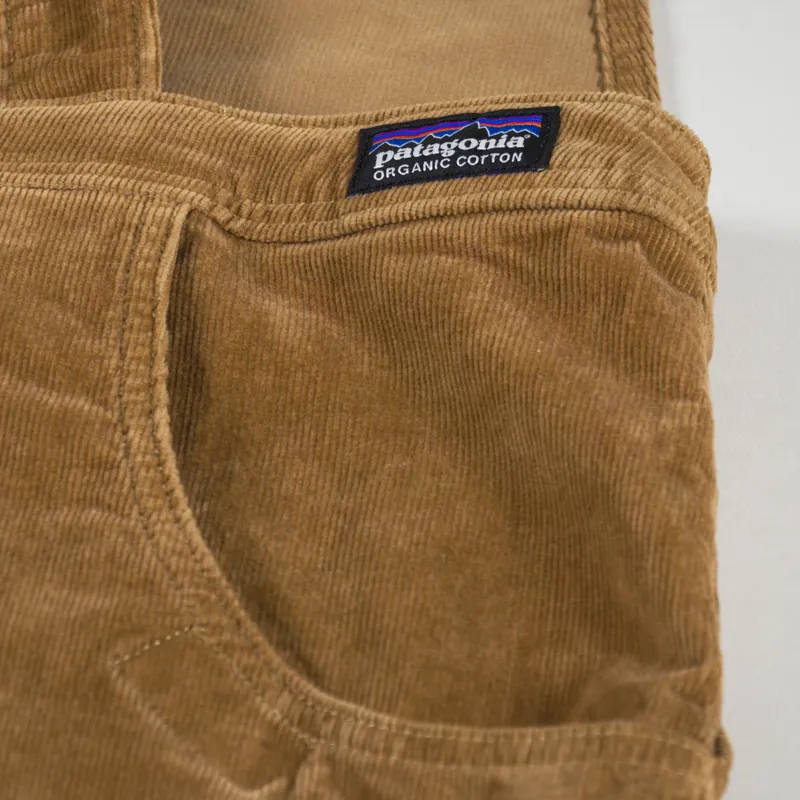 Patagonia Womens Stand Up Cropped Corduroy Overalls Nest Brown-11