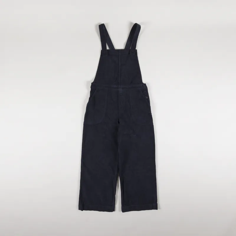 Patagonia Womens Stand Up Cropped Corduroy Overalls Pitch Blue