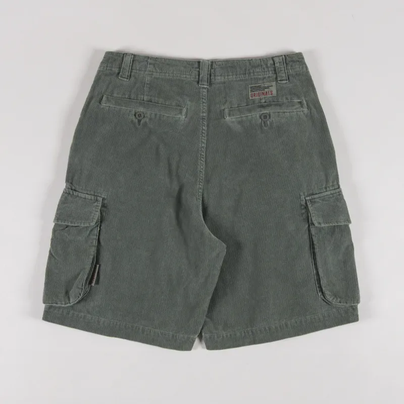 thisisneverthat Overdyed Corduroy Cargo Short Olive-1