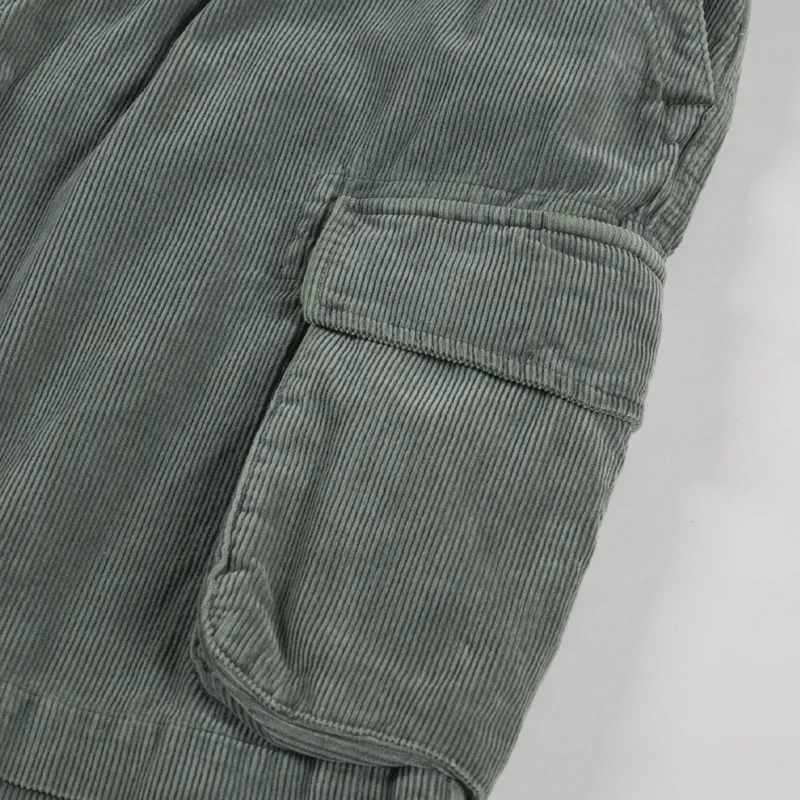 thisisneverthat Overdyed Corduroy Cargo Short Olive-5