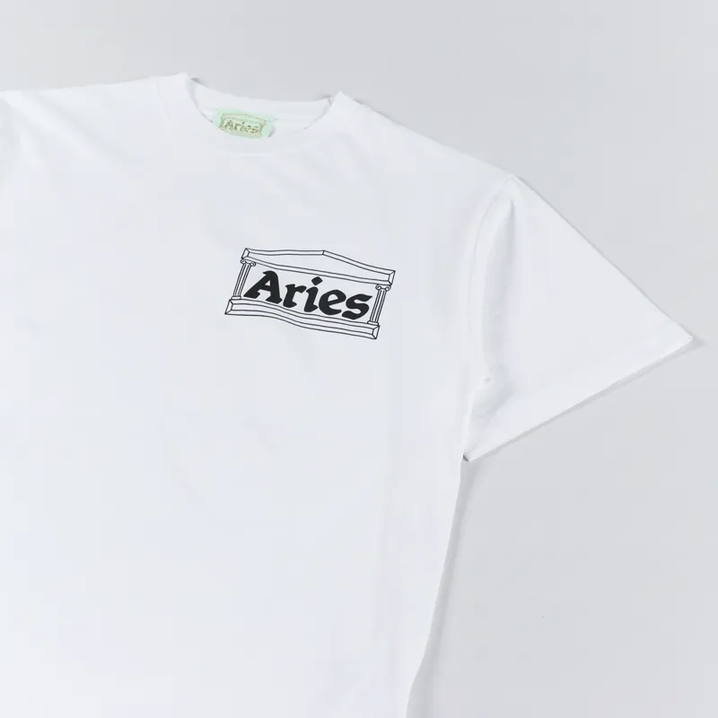 Aries Womens Temple T Shirt White-4