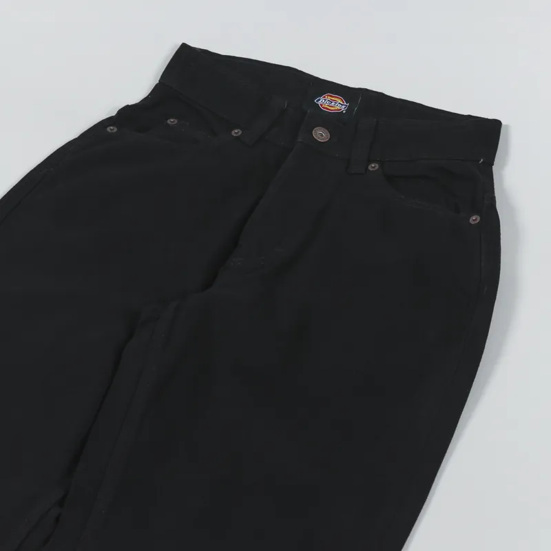 Dickies Womens Thomasville Denim Pant Rinsed Black-9