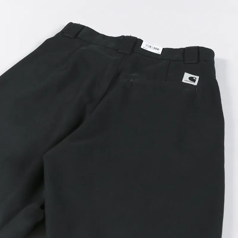 Carhartt WIP Womens Tristin Short Black Rinsed-5