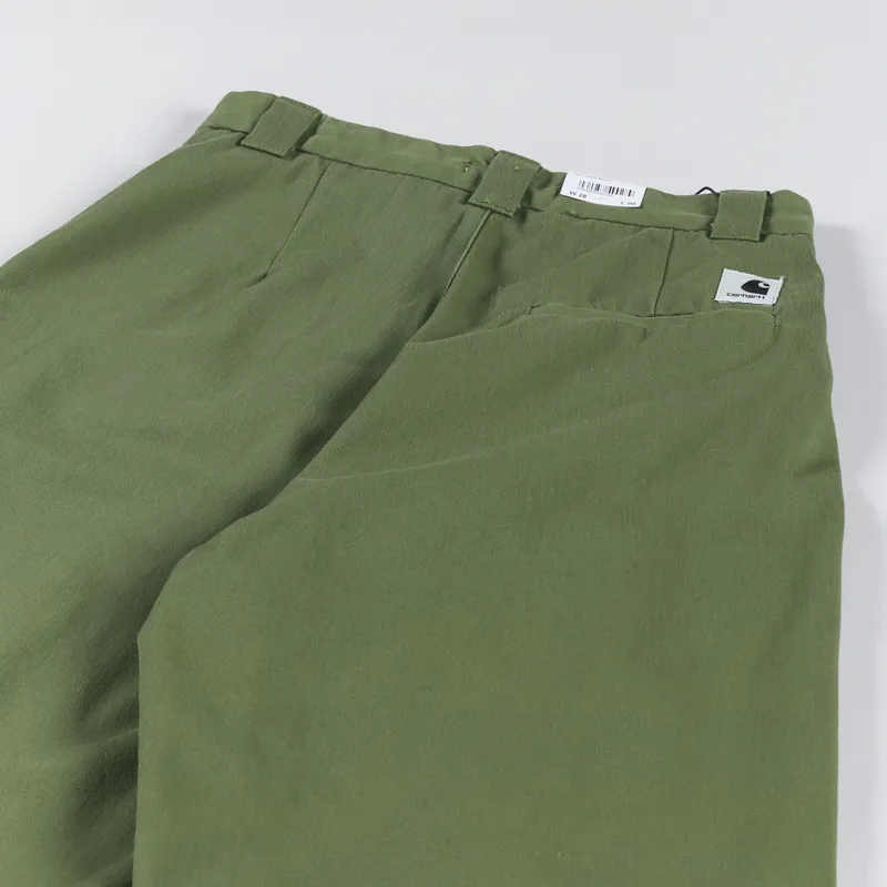 Carhartt WIP Womens Tristin Short Kiwi Rinsed-5