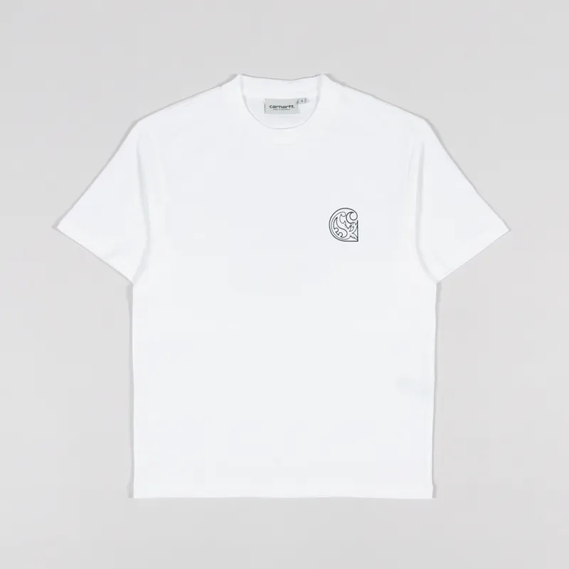 Carhartt WIP Womens Verse C T Shirt White Black-3