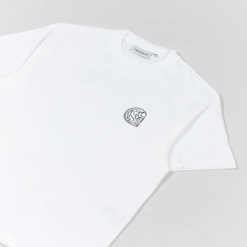 Carhartt WIP Womens Verse C T Shirt White Black-4