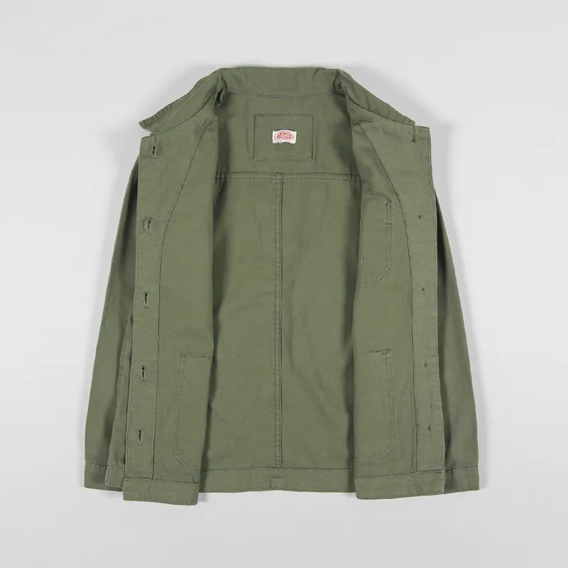 Armor Lux Womens Fisherman Chore Coat Military-4