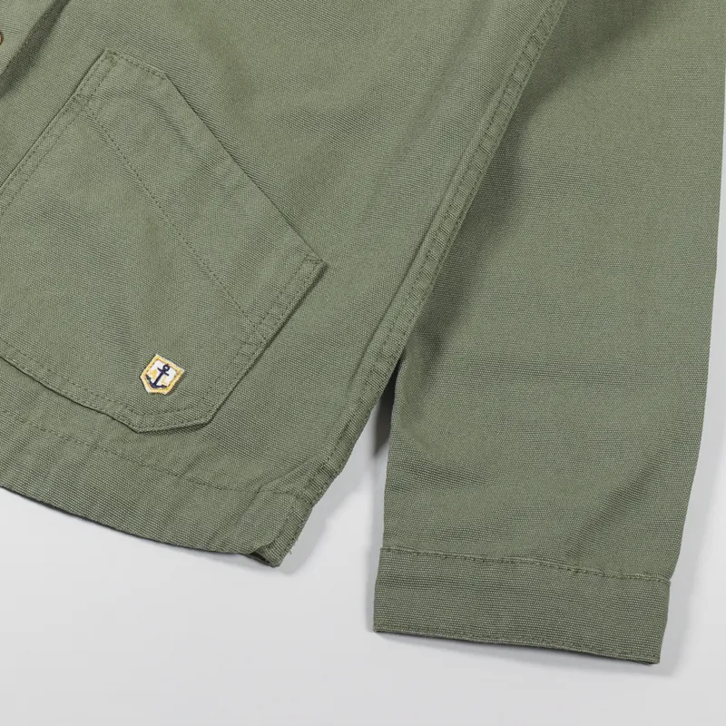 Armor Lux Womens Fisherman Chore Coat Military-11