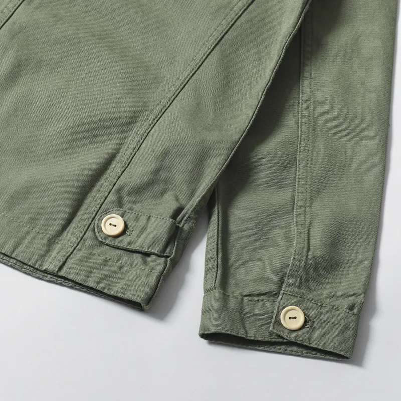 Armor Lux Womens Fisherman Chore Coat Military-8