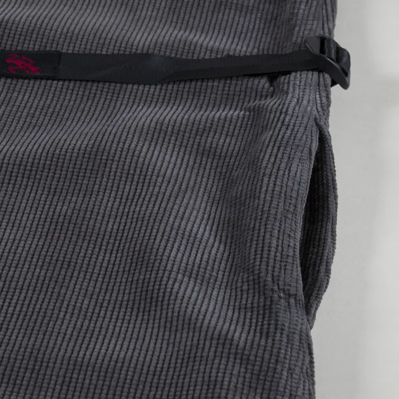 Gramicci Womens Waffle Cord Mid Length Dress Foggy Grey Dye-9