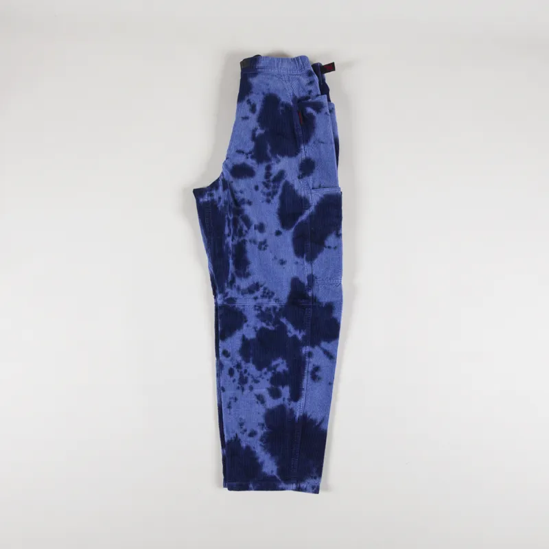 Gramicci Womens Waffle Cord Voyager Pants Navy Bleach Dye-2