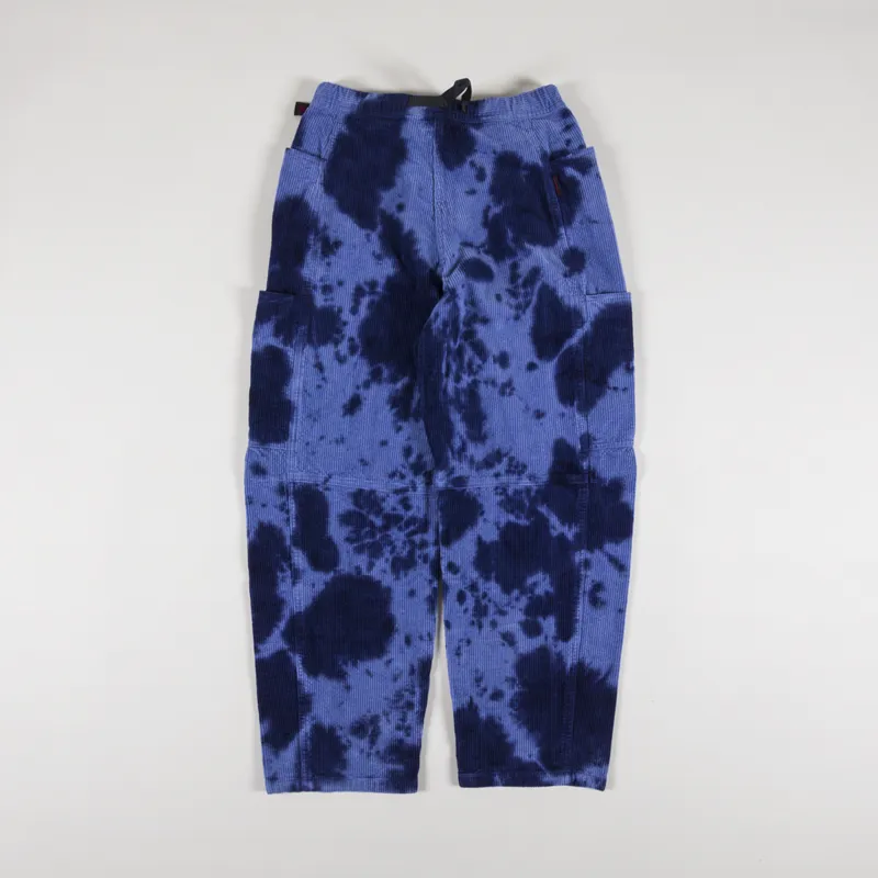 Gramicci Womens Waffle Cord Voyager Pants Navy Bleach Dye