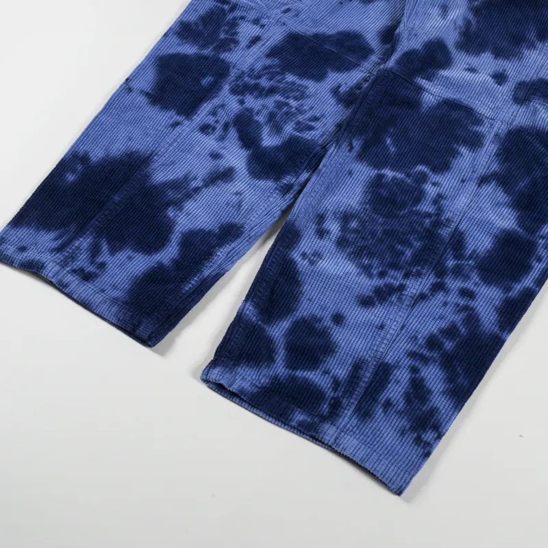 Gramicci Womens Waffle Cord Voyager Pants Navy Bleach Dye-9